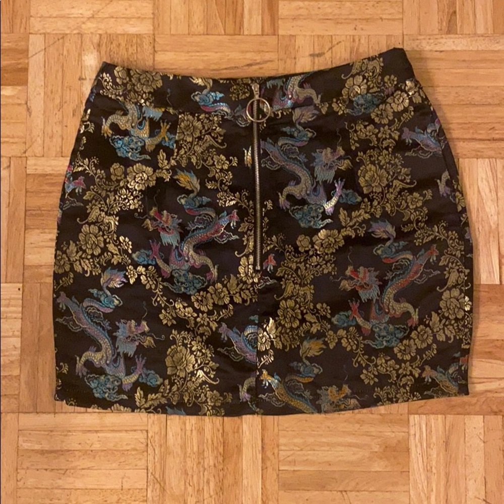 Dragon Print Skirt
